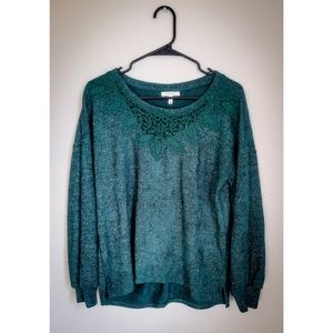 Maurices Shiney Green Sweater